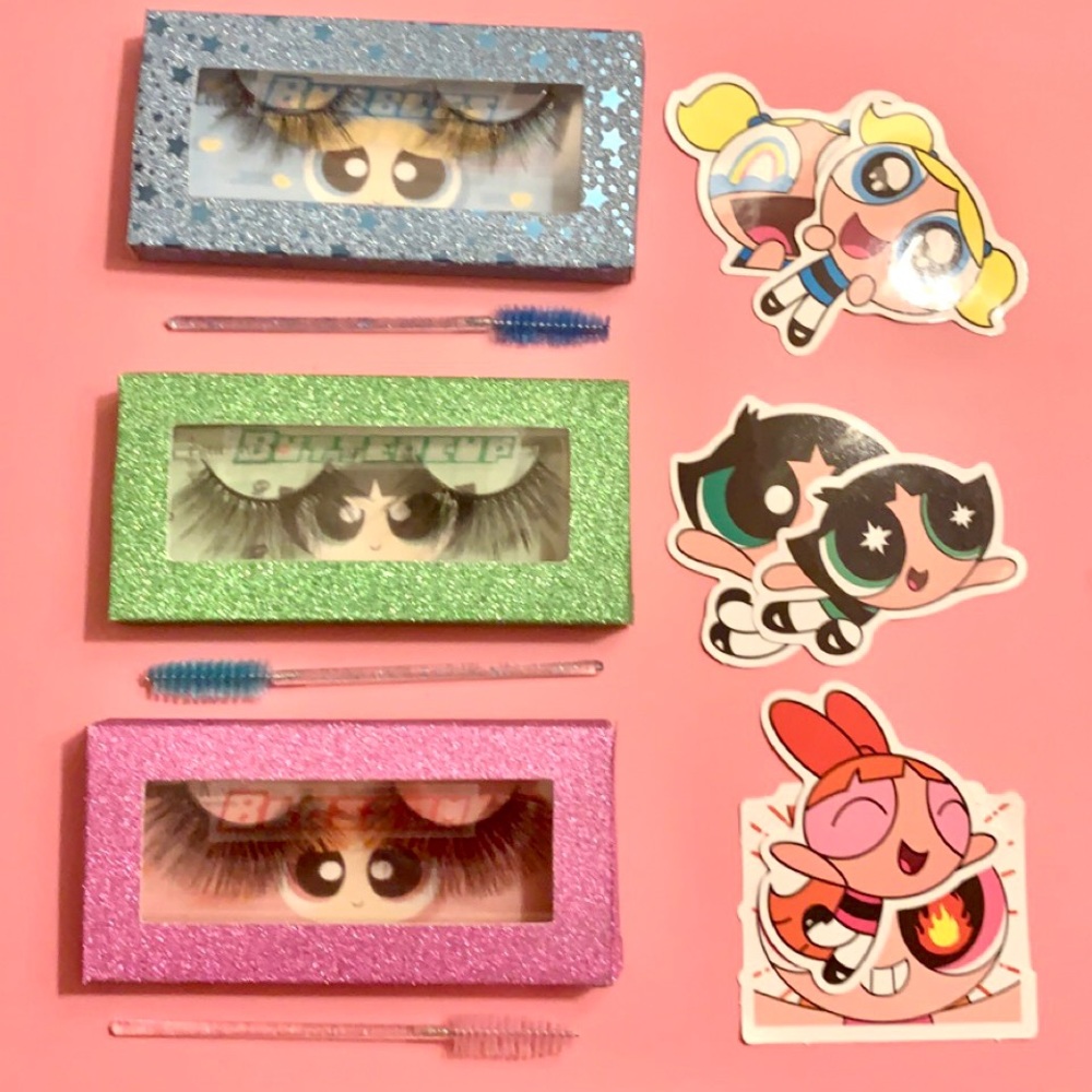 LKC Powerpuff Girls Inspired Faux Mink Eyelashes Bundle